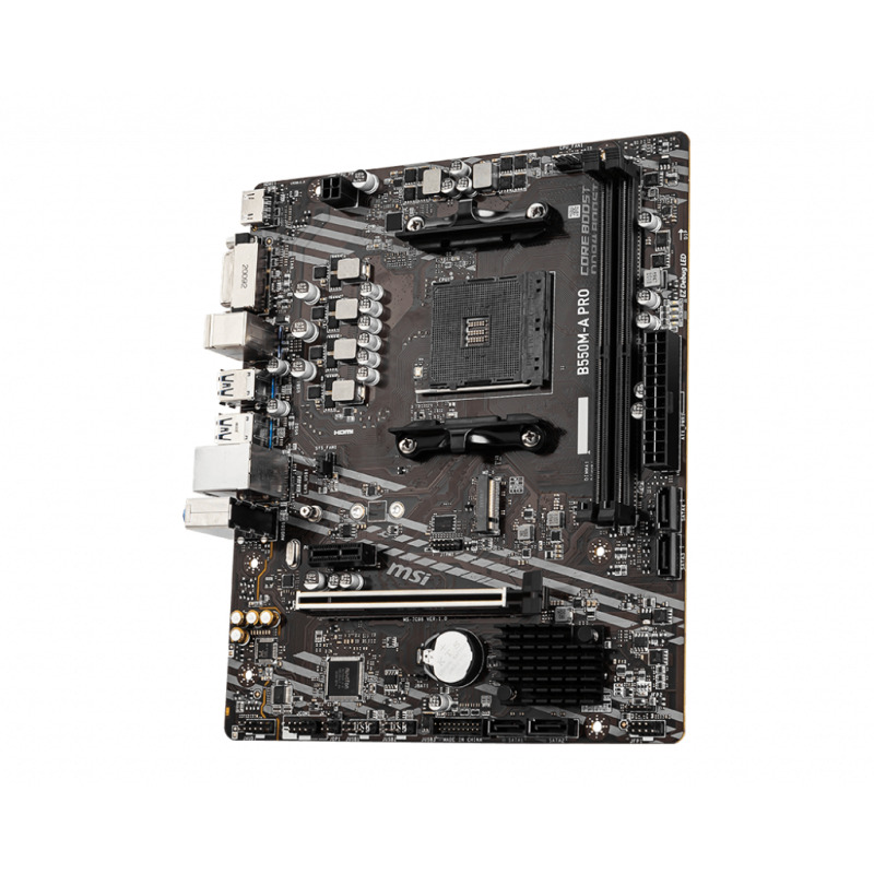 MB MSI B550 AMD S-AM4 4A GEN/2XDRR4 3200MHZ/PCIE 4.0/HDMI/DVI/4XUSB 3.2/M.2/MICRO ATX/GAMA MEDIA image 18